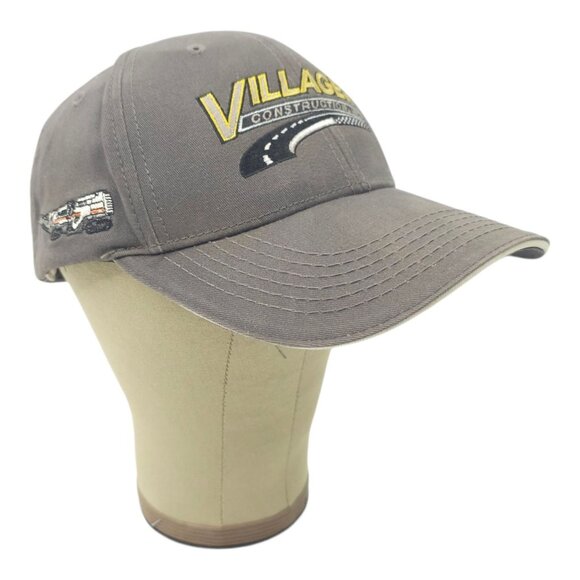 Villager Construction Strapback Cap Hat Trucker Baseball Embroidered Road Work - Picture 3 of 14